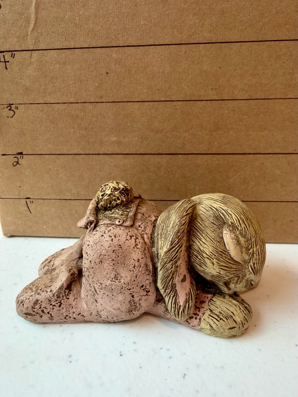 Sarah’s Attic Limited Edition: Sleeping Baby Bunny in Pink and Tan